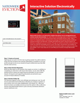 Nationwide Eviction entry by graphica