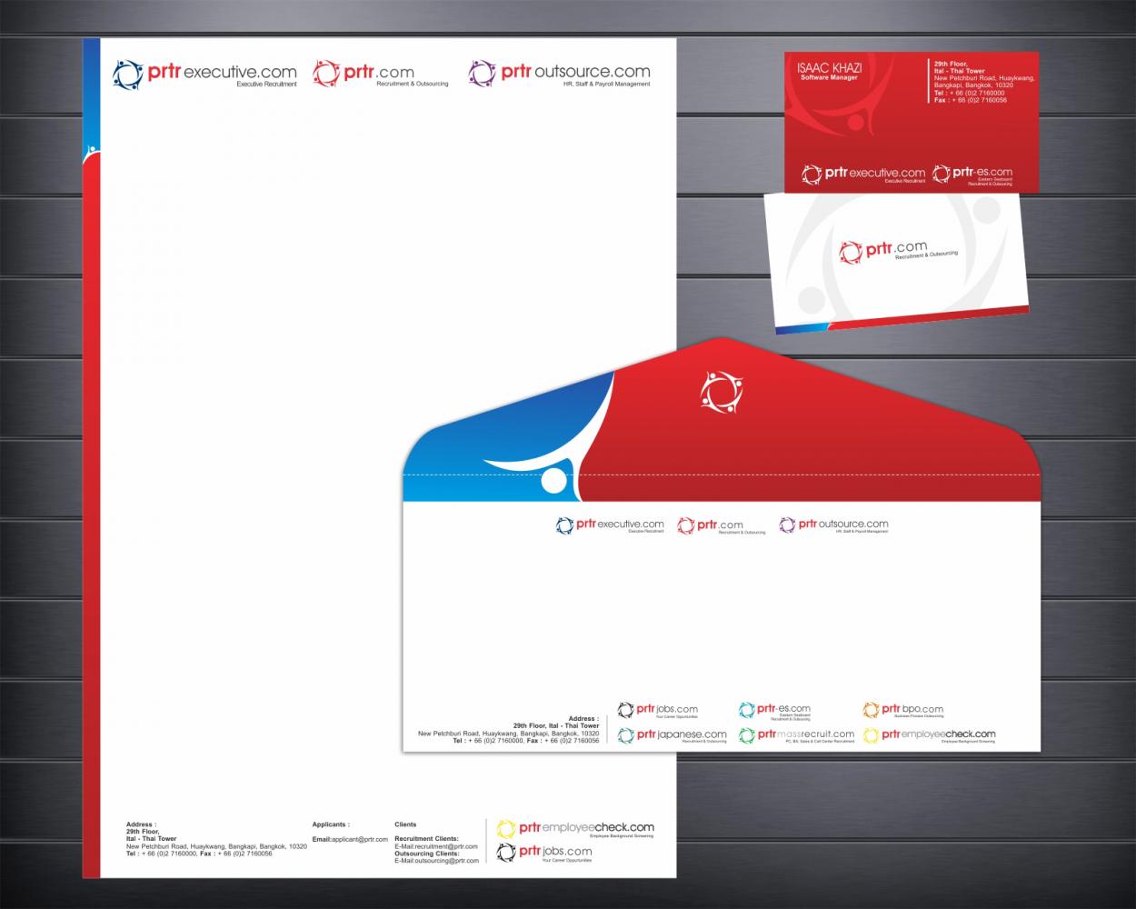 Business Card & Stationery Design for PRTR.com