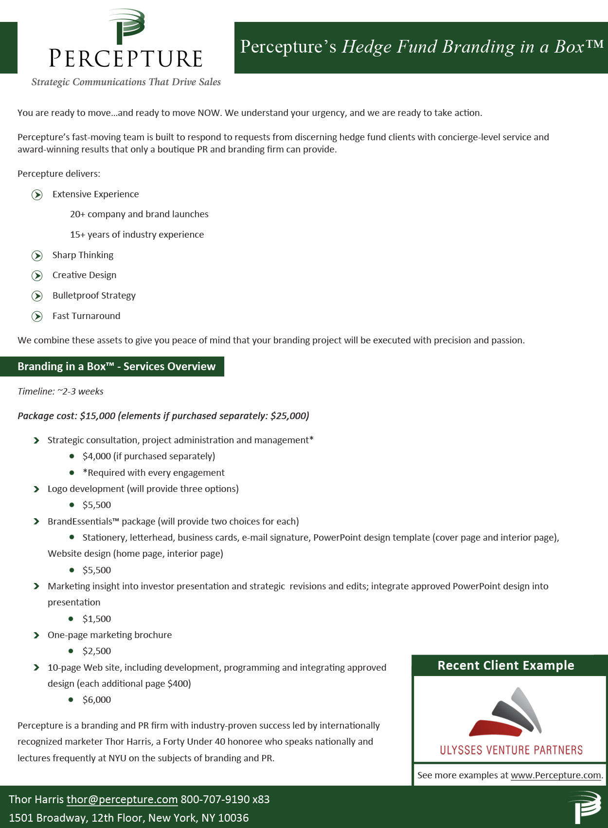 Brochure Design for http://percepture.dev.walkertek.com/