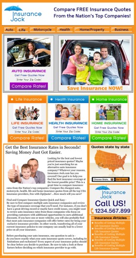 InsuranceJock.com entry by Vladje