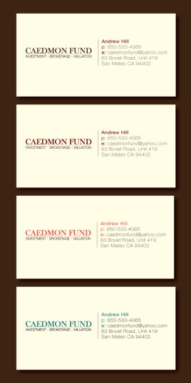 Caedmon Fund entry by HisEye4Dezign
