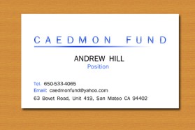 Caedmon Fund entry by Ayos