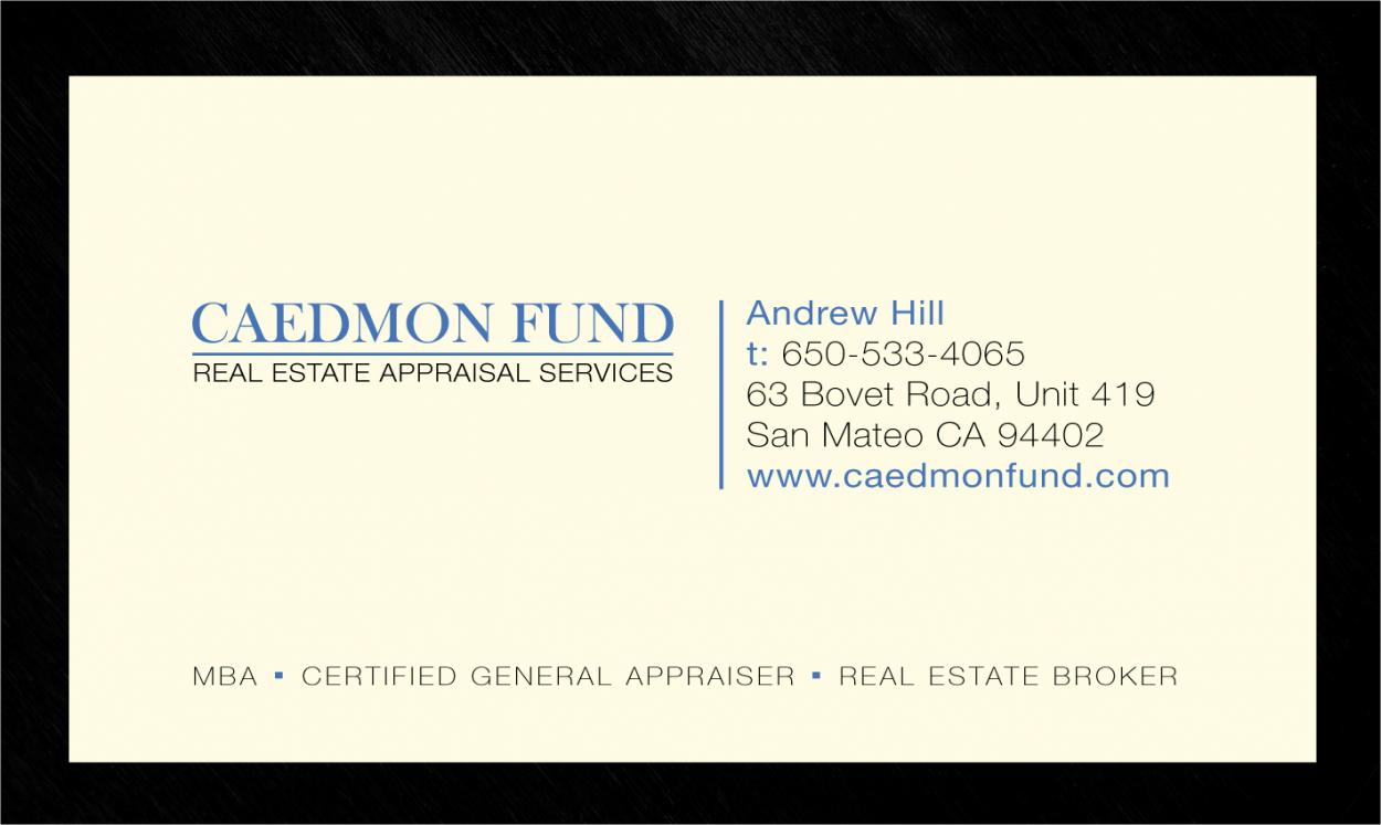 Business Card & Stationery Design for Caedmon Fund