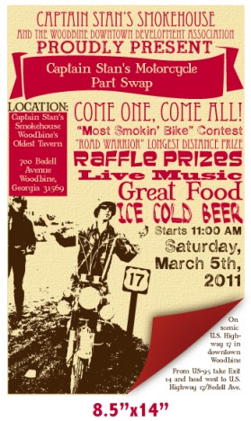 Captain Stan's Smokehouse - (Biker) Part Swap Flyer entry by A Fat Dutch