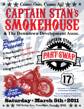 Captain Stan's Smokehouse - (Biker) Part Swap Flyer entry by NidusGraphics