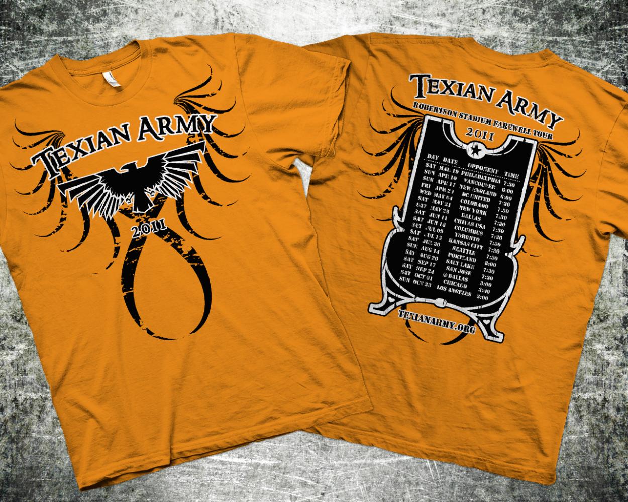 T-Shirt Design for Texian Army - http://texianarmy.org