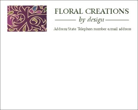Floral Creations by Design entry by zaga