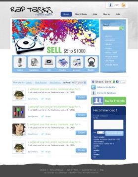 RapTasks.com entry by dreamcomputers