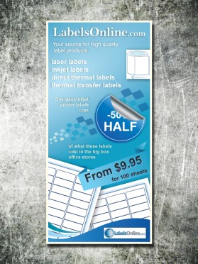 Banner Ad Design entry 335511 submitted by zaptik to the Banner Ad Design for LabelsOnline.com run by Mike A.