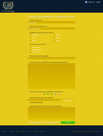 Web Design for ChicVoyage