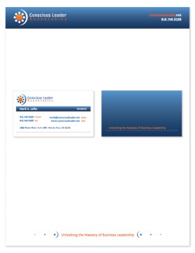 ConsciousLeader.net - site is being redesigned now using new logo colors. entry by missykb
