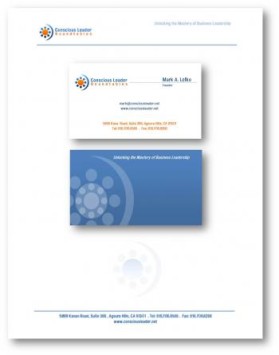ConsciousLeader.net - site is being redesigned now using new logo colors. entry by RevoRocket