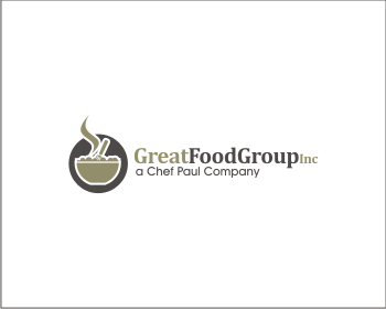 Gray and White Chef Logo