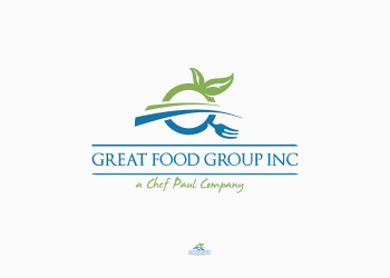 Green & Blue Food Logo
