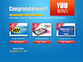 Winners Landing Page entry by room168