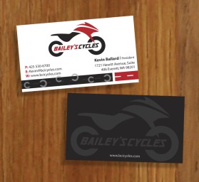 Bailey's Cycles Inc. Busiess Cards  entry by nerdcreatives