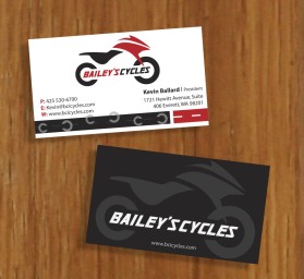 Bailey's Cycles Inc. Busiess Cards  entry by nerdcreatives