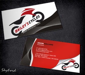 Bailey's Cycles Inc. Busiess Cards  entry by skyford412