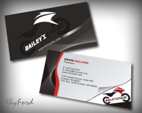 Bailey's Cycles Inc. Busiess Cards  entry by skyford412