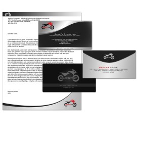 Bailey's Cycles Inc. Busiess Cards  entry by ojgraphics