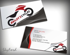Bailey's Cycles Inc. Busiess Cards  entry by skyford412