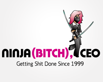 Logo Design entry 423619 submitted by shakala1 to the Logo Design for Ninja (Bitch), CEO run by ninjaceo