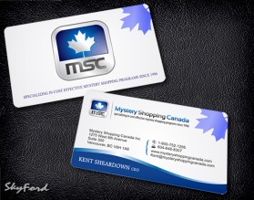 Mystery Shopping Canada - Business Cards/Stationery entry by skyford412