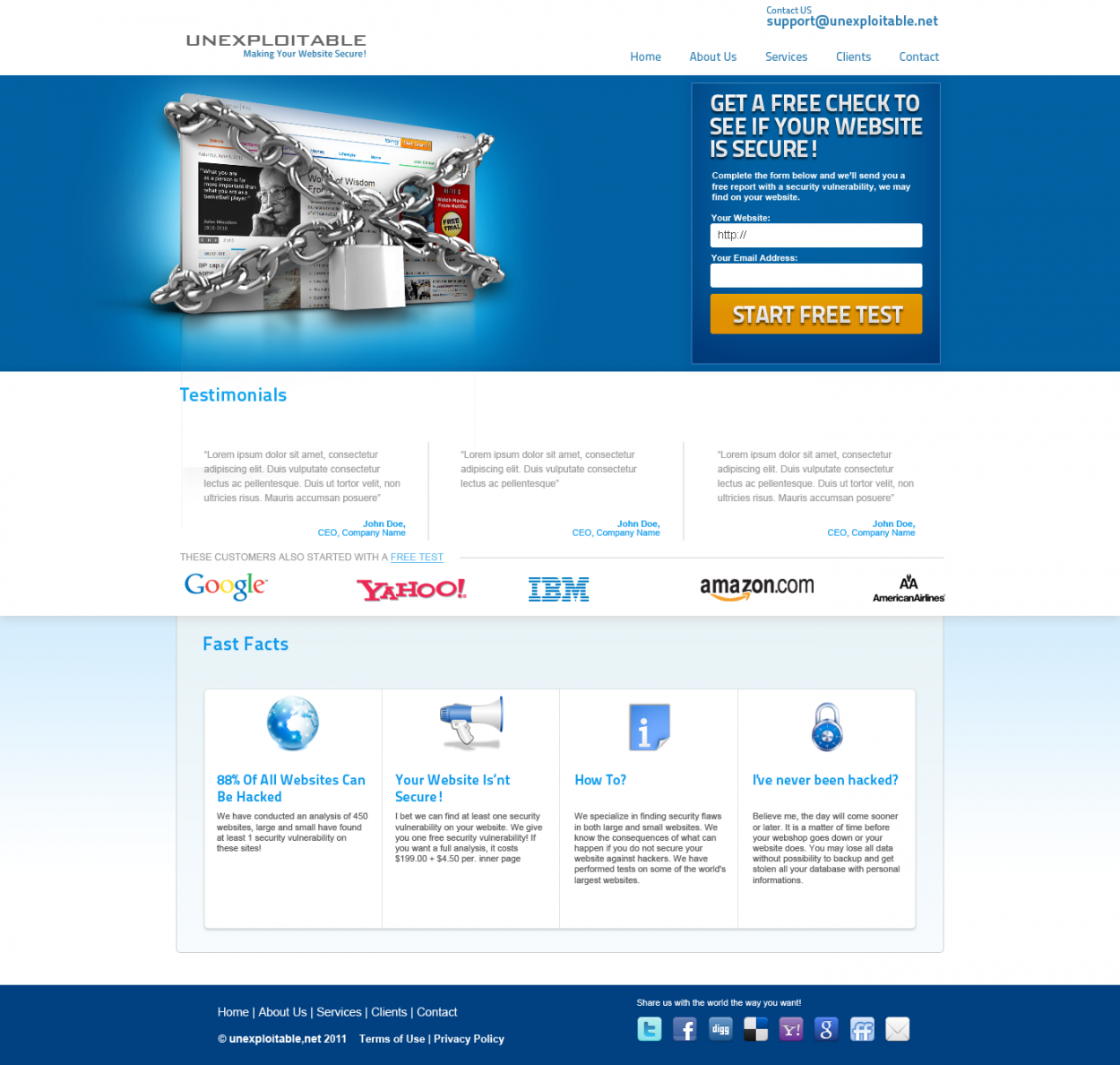 Web Design for Unexploitable