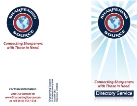 Brochure Design entry 439195 submitted by NidusGraphics to the Brochure Design for Sharpening Source run by contentrich