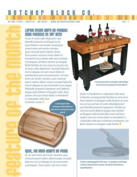 Butcher Block Co. Newsletter entry by 894983743984