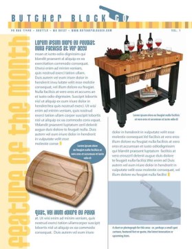 Butcher Block Co. Newsletter entry by 894983743984
