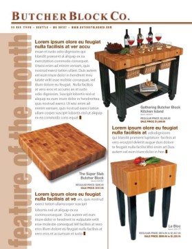 Butcher Block Co. Newsletter entry by 894983743984