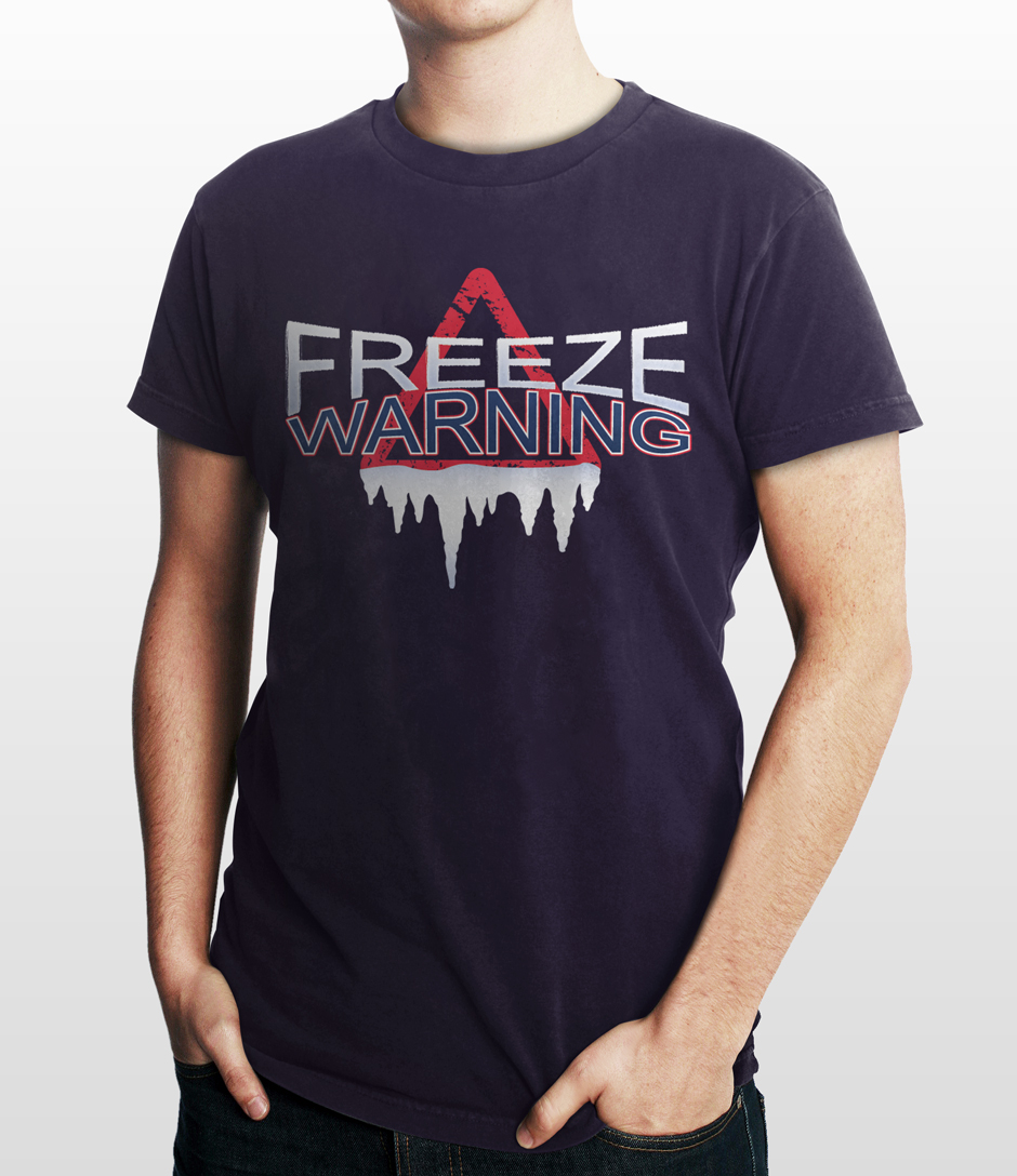 T-Shirt Design for Freeze Warning