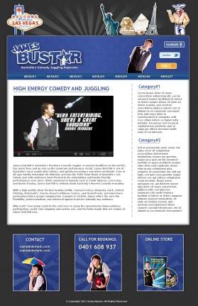 Design contest for Las Vegas Themed website entry by Remus