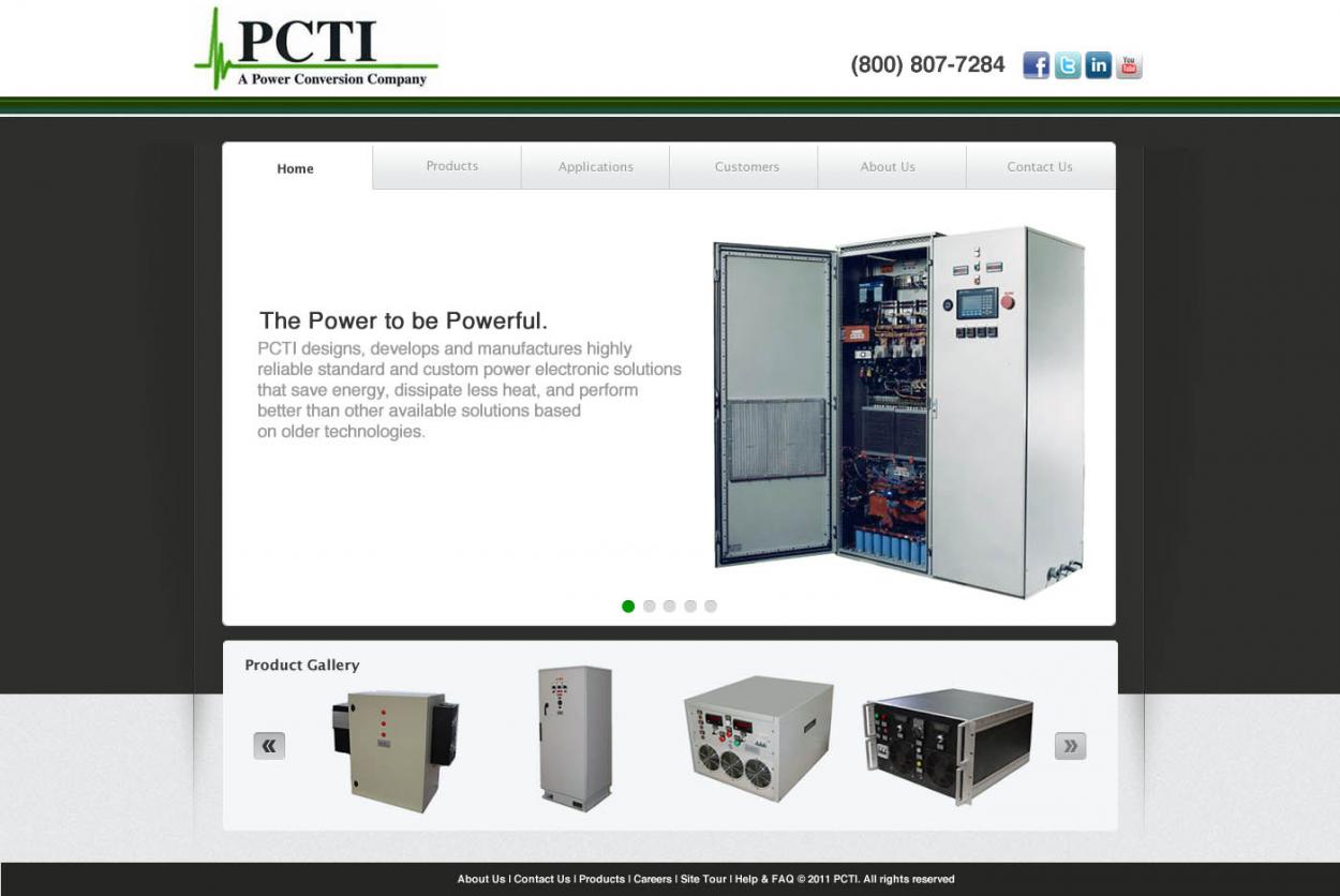 Web Design for Power Conversion Technologies, Inc.