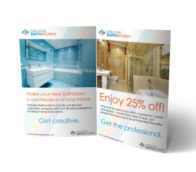 Brochure Design entry 462531 submitted by sikka2010 to the Brochure Design for creativebathworkx.com run by innik99