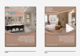 Brochure Design entry 462532 submitted by sikka2010 to the Brochure Design for creativebathworkx.com run by innik99
