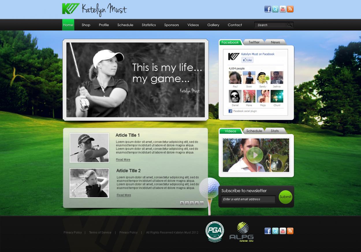 Web Design for Katelyn Must
