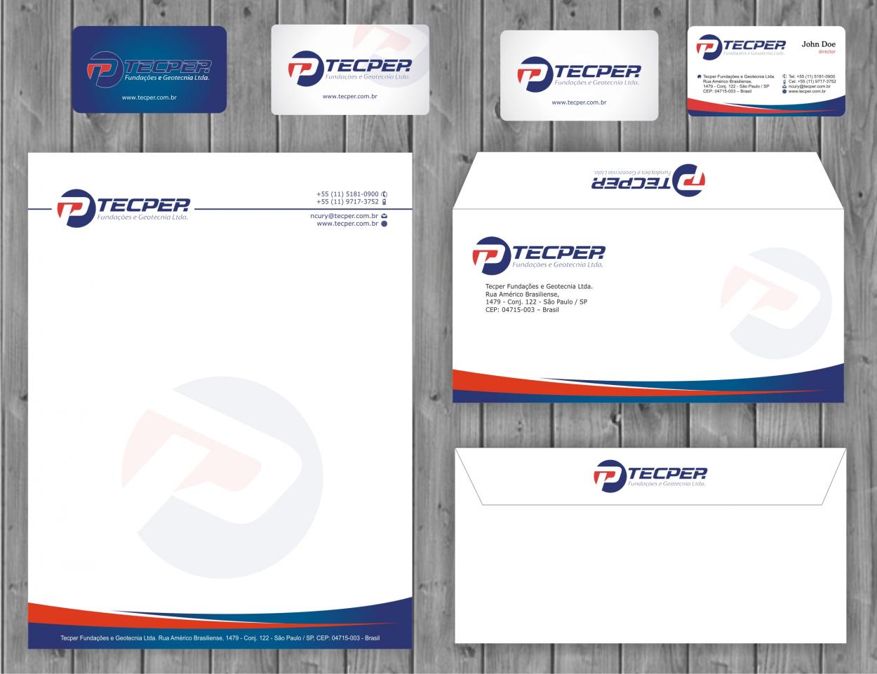 Business Card & Stationery Design for www.tecper.com.br