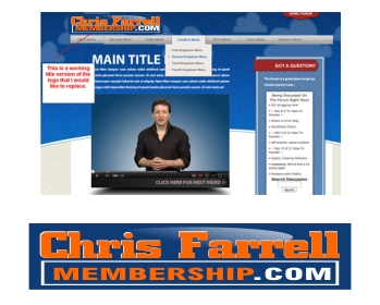 Logo Design entry 478638 submitted by cmyk to the Logo Design for Chris Farrell Membership.com run by postman15