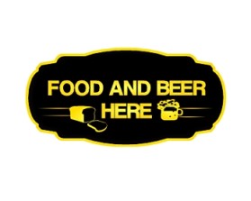 Food & Beer Here entry by r0bb1e-design