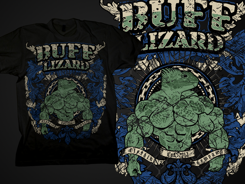 T-Shirt Design for Buff Lizard Clothing LLC