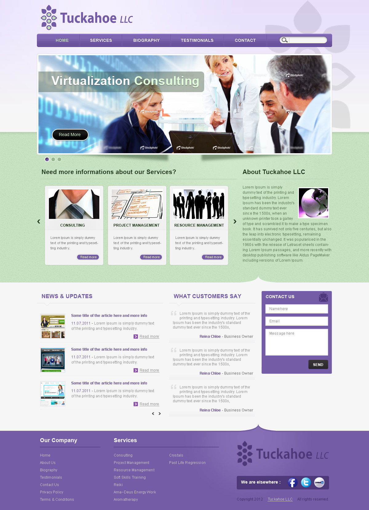 Web Design for Tuckahoe LLC