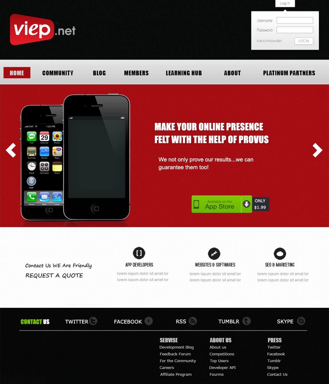 Web Design entry 547216 submitted by luckydesign