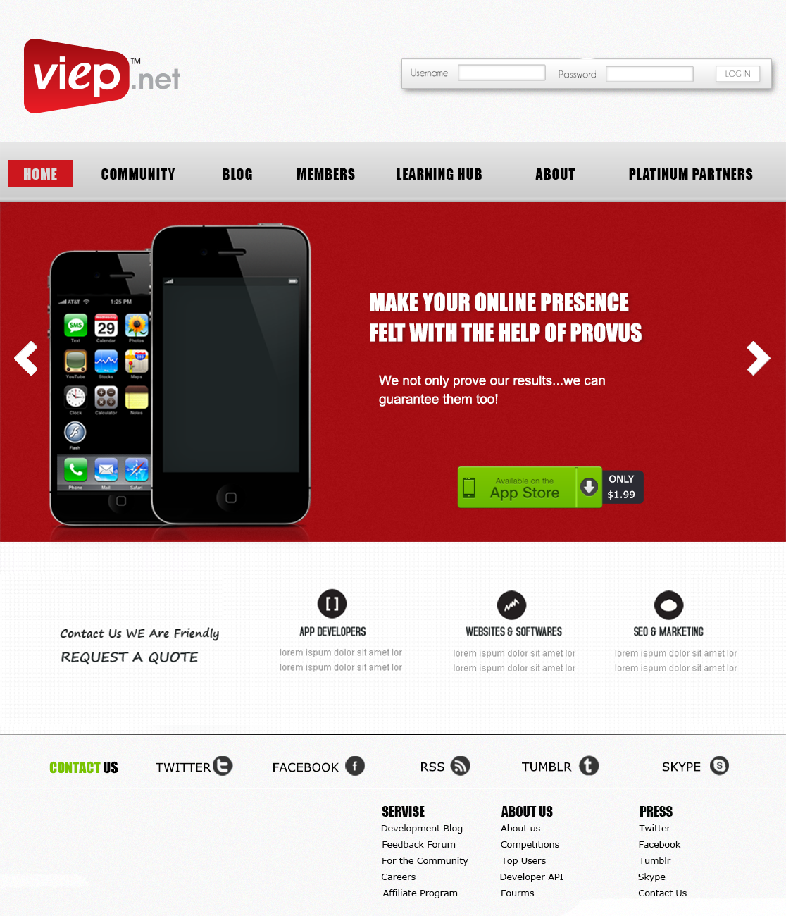 Web Design entry 547452 submitted by luckydesign