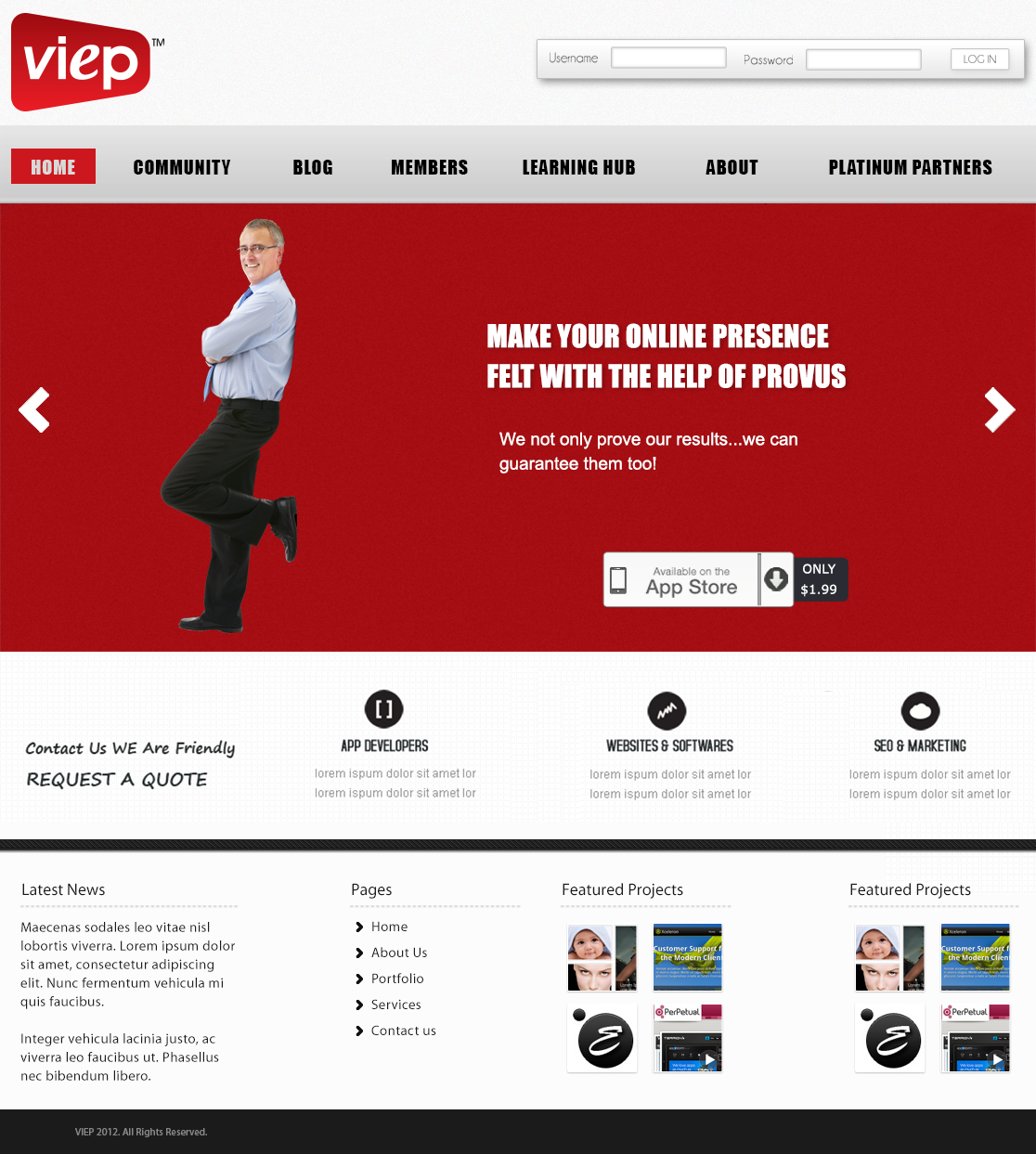 Web Design entry 548373 submitted by luckydesign