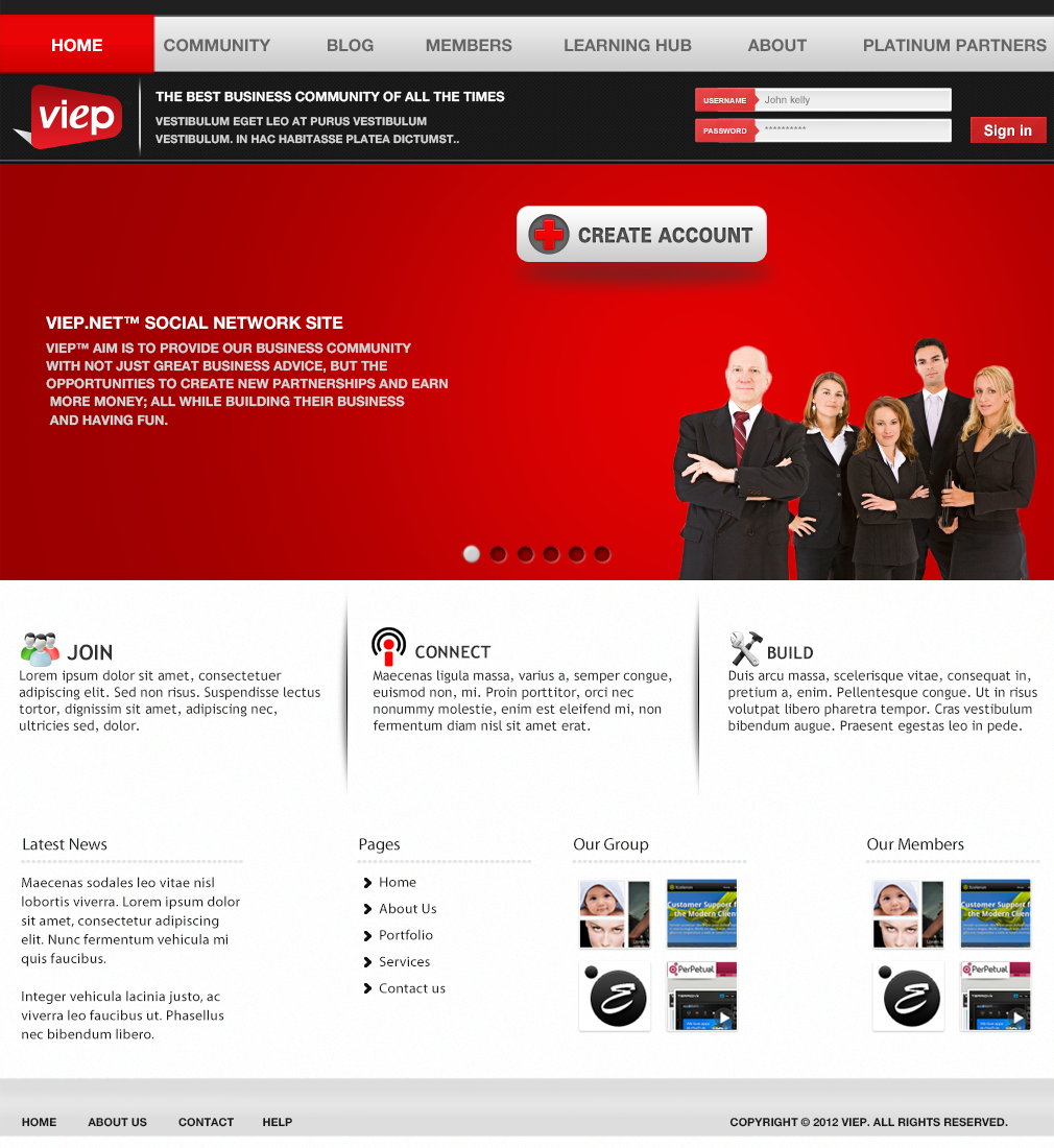 Web Design entry 548978 submitted by luckydesign