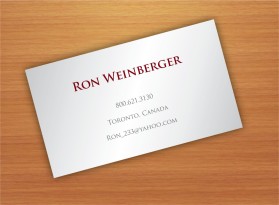Ron Weinberger entry by nerdcreatives