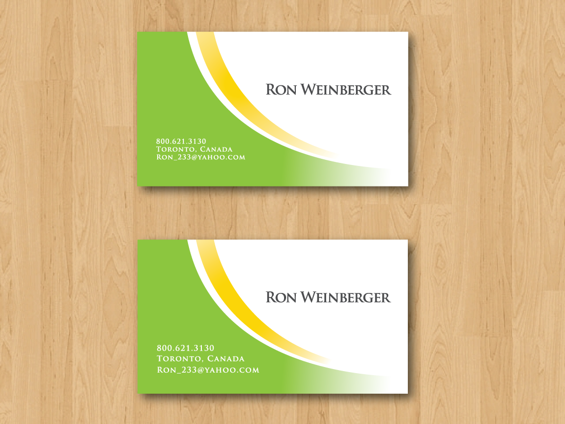 Business Card & Stationery Design for Ron Weinberger