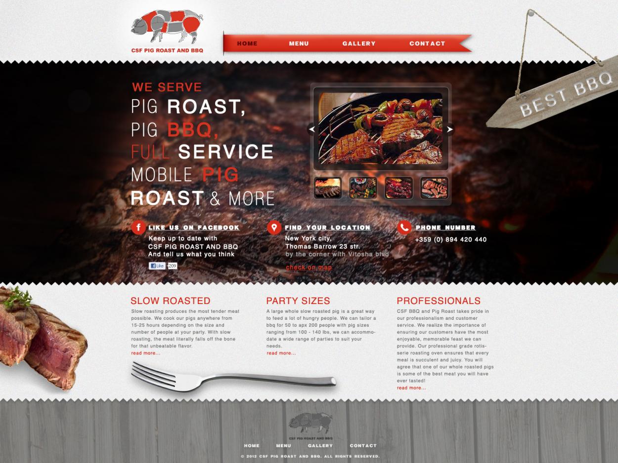 Web Design for csfbbq.com